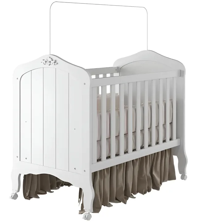 Berço americano Permóbili Harmonia, vira mini cama