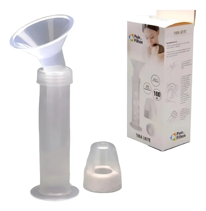 Bomba tira-leite manual de silicone Pais & Filhos