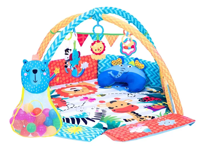 Tapete de atividades com piscina de bolinhas Maxi Baby Party